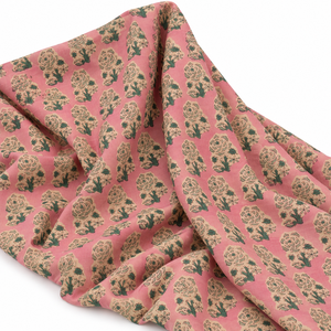 Custom Design Organic Eco-Friendly Lightweight Woven Handblock Quick-Dry 60S60S Yarn <b>Purple</b> Flower Printed Cotton Voile <b>Fabric</b> - Product Image 3