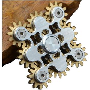 Spinner de Mano de Latón Puro DIY con Engranajes, Juguete Giratorio de Larga Duración para EDC, Concentración, Meditación, Break Bad H - Product Image 1