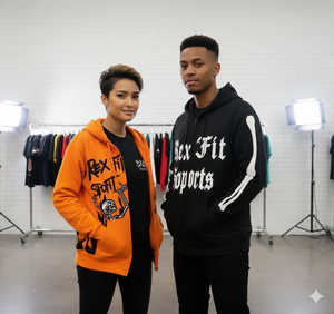 เสื้อฮู้ดซิปแบบครอปทรงบ็อกซี่ พิมพ์ลาย DTG สตรีทแวร์ สำหรับผู้ชาย ผ้าฝ้าย 100% 420 GSM รับทำโลโก้ตามสั่ง - Product Image 1
