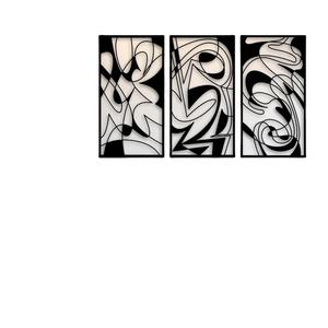 Modern Layered Rings <b>Wall</b> Sculpture In Black Metal For A Unique Contemporary <b>Wall</b> Feature - Product Image 1