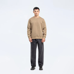 Sudadera con logotipo personalizado al por mayor para hombre, sudadera de cuello redondo de algodón suave de alta calidad para hombre, transpirable - Product Image 2