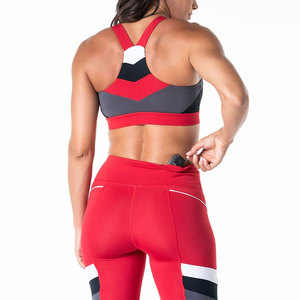 Nuevo Conjunto Deportivo de Yoga con Patrón Sólido al por Mayor, Ropa Deportiva para Mujer, Traje de 2 Piezas, Transpirable, de Secado Rápido, con Cuello en U - Product Image 5