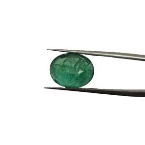 พลอยมรกตสีเขียวรูปไข่ 6.82 กะรัต จากแซมเบีย แบบเม็ดเดี่ยว ตาราง R\tti เบอร์ 7.25 - Product Image 4