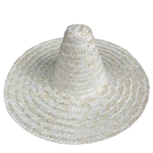 Premium Vietnam Mexican Sombrero <b>Straw</b> <b>Hat</b> Wide Brim Handmade <b>Straw</b> Material For Summer Beach Festival Costume And Decor - Product Image 1