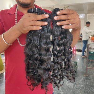 Cabello Remy Natural Indio Virgen con Cutícula Alineada al por Mayor, Cabello Humano Ondulado sin Procesar, Extensiones de Cabello Ondulado Profundo Suelto - Product Image 4