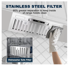 30 ฮูดดูดควันสเตนเลสแบบติดตั้งในครัว/แบบไม่มีท่อ - Product Image 5