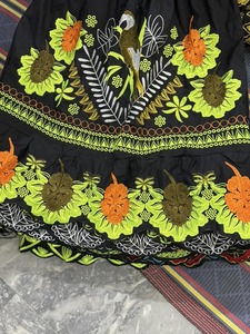 Customized High Quality Embroidery <b>Skirts</b> for Women Breathable Cotton <b>Elastic</b> Waist Embroidery <b>Skirts</b> - Product Image 2
