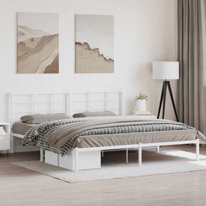 Base de Cama Doble de Acero con Recubrimiento en Polvo Blanco, Categoría de Productos de Camas Metálicas - Product Image 3