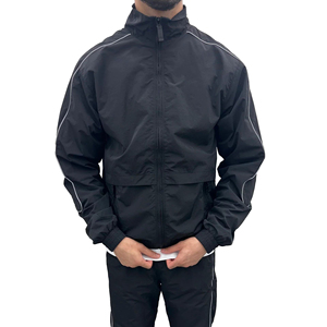 Ensemble de survêtement coupe-vent confortable pour homme, veste et pantalon en tissu respirant pour le jogging, l'entraînement, la salle de sport et la vente en ligne - Product Image 4
