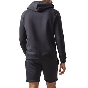 Ensemble deux pièces homme 2026 : sweat à capuche et short, été, 100 % coton, grandes tailles, uni, élégant, logo personnalisé sérigraphié, haute qualité - Product Image 2