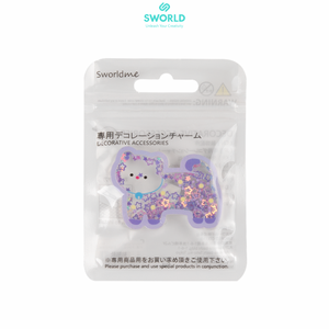Sworldme Wholesale Factory Resin Animal Charm Keychain Cartoon Rabbit Shape Decorative Accessories Hand Painted - Product Image 1