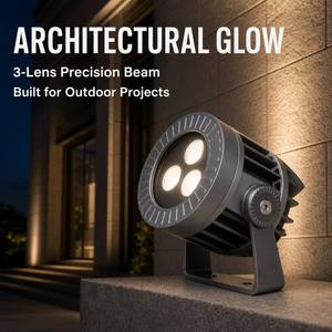 ไฟสปอร์ตไลท์ LED สำหรับภายนอกอาคาร ลานบ้าน สวน  อลูมิเนียมความสว่างสูง 12V 24V IP65 กันน้ำ RGB RGBW DMX512 12W 18W 24W 36W - Product Image 4