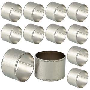 Anillo de Servilleta de Metal Vintage Inspirado en un Diseño Atemporal, Perfecto para Decoración de Mesa Clásica y Cenas de Estilo Tradicional - Product Image 5