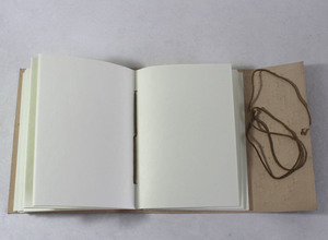 Personalized <b>Leather</b> <b>Diary</b> Handmade Recycled Cotton Paper <b>Leather</b> Journal Wood And Acid Free With Antique Embossed Design - Product Image 3