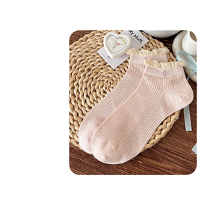 Calcetines Cortos con Volantes Estilo Coreano, Vintage, Dulces, con Lazo y Encaje, para Mujeres y Niñas - Product Image 6