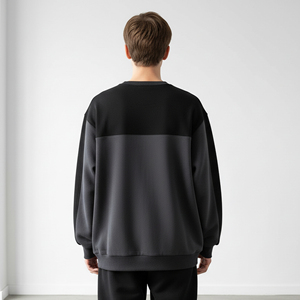 Wholesale OEM <b>Men</b> Casual Heavy Cotton Boxy Fit Sweatshirt Streetwear Oversized <b>Pullover</b> Manufacturer - Product Image 2