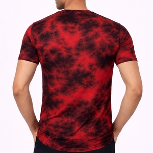Camiseta de Manga Corta para Hombre, de Alta Calidad, con Logotipo Personalizado, Tie Dye, Cuello Redondo, Secado Rápido, con Diseño Personalizado - Product Image 2