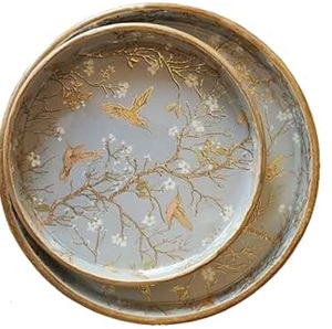 Plateau de service en métal émaillé, forme personnalisée, pour desserts ou aliments, décoration de table, produit très vendu - Product Image 5