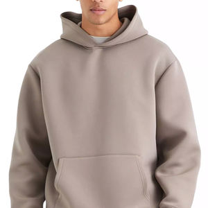 Conjunto de 2 piezas de sudadera con capucha y pantalones acampanados de estilo urbano personalizados, chándal al por mayor de alta calidad, sudaderas con capucha personalizadas en blanco. - Product Image 1