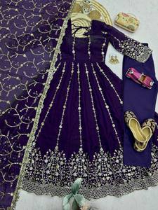 Trendy Stylish Long Length Anarkali Suit for Women Includes Dupatta Wedding Dresses Anarkali Gown - Product Image 6