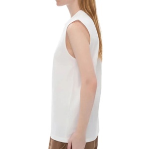T-shirt de course ample blanc pur non transparent à épaules larges pour filles, anti-frottement, pour femmes, idéal pour les coureuses de montagne - Product Image 4