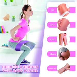 Bandes d'activation des fessiers larges et antidérapantes pour l'échauffement du bas du corps, les squats, les lunges, l'entraînement physique et les séances à domicile - Product Image 3