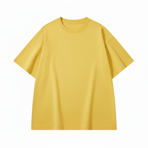 เสื้อยืดคอกลมแขนสั้นสีพื้น ผ้าฝ้าย 100% ใส่สบาย ทรงหลวม ไม่เป็นขุย เหมาะสำหรับฤดูร้อน เสื้อยืดผู้ชาย - Product Image 1