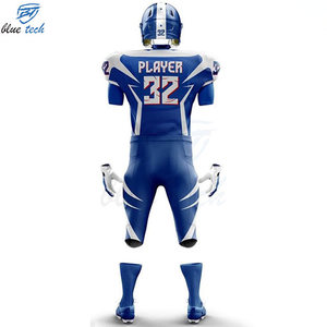 Breathable Printed Short Sleeve American Football Uniform Set Custom Sublimation Jersey Pants Quick Dry for Training Matches - Product Image 3