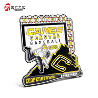 Pins de baseball personnalisés en émail, badges d'équipe sportive, épingles de revers en métal personnalisées, pins en émail souple ou dur pour cadeau souvenir