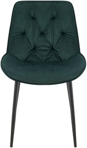Chaise de salle à manger moderne pour hôtel et restaurant, chaise de salle à manger scandinave en velours avec pieds en métal - Product Image 4