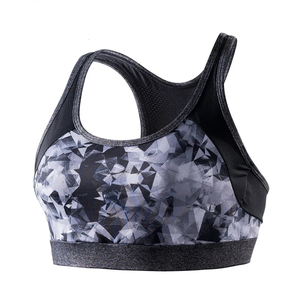 RIZNA ENTERPRISES Women's High <b>Support</b> Breathable Sports Bra for Yoga Running Padded <b>Crop</b> <b>Top</b> Removable Pads Heat-Transfer - Product Image 2