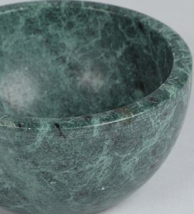 Modern Green Marble Round Multi-Functional <b>Decorative</b> Bowl Stone Era for Home <b>Kitchen</b> Use Ramadan Diwali Occasions at Low Price - Product Image 3