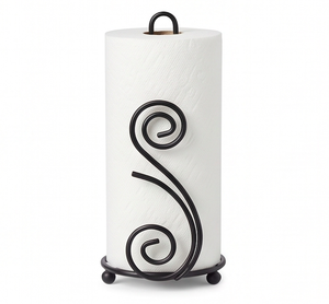 Durable Metal <b>Paper</b> Towel Holder With Scroll Design Perfect For <b>Kitchen</b> Bathroom And Toilet Use Napkin Organizer Handcrafted - Product Image 4