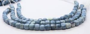 AAA Natural Blue <b>Opal</b> Shaded Faceted Cube Beads 7 To 8 MM Blue <b>Opal</b> Box Gemstone Beads 8 Inch Blue <b>Opal</b> 3D Cube Shape Beads Bulk - Product Image 2