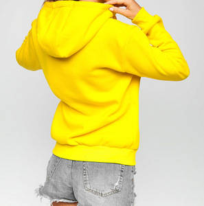 Custom DTF Printed Logo Streetwear Autumn Winter Heavy <b>Weight</b> 400GSM OEM/ODM 100% Cotton Fleece Hooded <b>Ladies</b> Pullover Hoodies - Product Image 4
