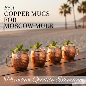 Tazas Moscow Mule de 18 oz con logotipo personalizado de calidad premium, taza para cócteles y mocktails con asa de latón, koi, de 450 ml a 550 ml, para servir bebidas. - Product Image 2