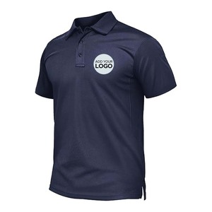 Camiseta de Golf de Manga Corta, Tejida, Sólida, Informal, Deportiva, Táctica, para Hombre, de Secado Rápido, Absorbe la Humedad, Tallas M-3XL - Product Image 6