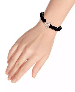 Bracciale elasticizzato Multi pietra genuina placcato argento | Macis's - Product Image 2