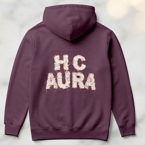 Top Quality Top Selling Sustainable Mat Pink Color Custom Chenille Embroidery Logo Patch Professional Premium Quality <b>Hoodies</b> - Product Image 4