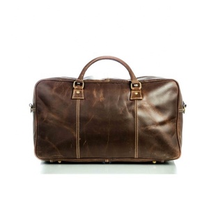 LW Sac de voyage pour hommes en cuir véritable de haute qualité, fait à la main, personnalisé, sac polochon de style vintage - Product Image 5