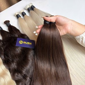 Cabello Humano Rubio al Por Mayor, 100% Cabello Vietnamita Virgen de Primera Calidad, Super Doble Trama, Natural, con Logotipo Personalizado - Product Image 3