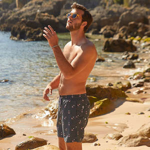 Traje de Baño de Secado Rápido, Pantalones Cortos de Verano Personalizados para Hombre, Pantalones de Natación Elásticos en 4 Direcciones, Shorts de Playa para Hombre, Shorts de Baño de Algodón - Product Image 6