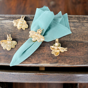 Vente chaude Insecte En Forme D'or Serviette Anneau Papier Cercle Serviette Boucle pour Table Décoration Parties En Gros En Vrac Quantités - Product Image 3