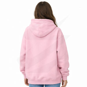 Hoodie oversize pour femme, en molleton 100% coton, poids super lourd 450 g/m², coupe ample, chaud et épais pour l'hiver, marque privée haut de gamme - Product Image 3