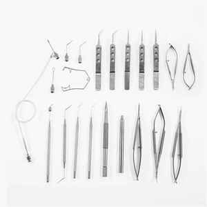 Ensemble d'instruments de microchirurgie ophtalmique de précision en acier inoxydable pour la chirurgie de la cataracte - Product Image 1