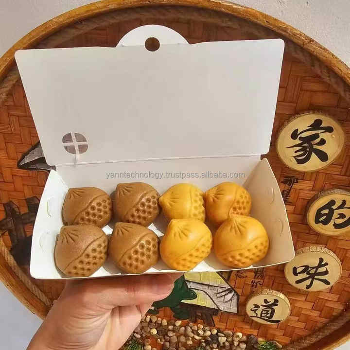 Wholesale Automatic Small South Korean Mini Taiyaki Fish Walnut Shape machine Manju Cake Delimanjoo forming Machine Price