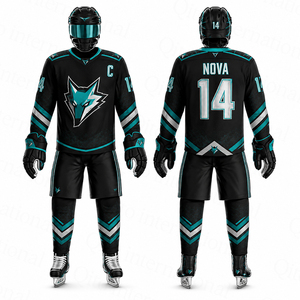 Maillot de hockey sur glace à séchage rapide, prix d'usine, logo personnalisé, ensemble uniforme de hockey, sublimation intégrale, clubs de hockey sur glace - Product Image 1