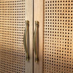 ตู้เสื้อผ้าวานดานา เวสต้า แกรนด์ ราตัน ดอร์ส โมเดิร์น ทำจากไม้จริงสานธรรมชาติ สำหรับจัดเก็บของ - Product Image 4