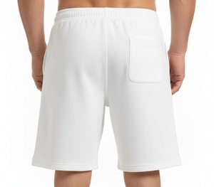 Shorts de survêtement vintage en coton French Terry pour hommes avec cordon de serrage, logo imprimé en relief, respirants, style streetwear personnalisé - Product Image 4