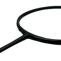 Raqueta de Bádminton Profesional con Cubierta de Carbono, Empuñadura de PU, Dureza Moderada, Ligera (85g)
